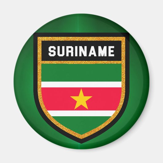 Suriname-Flag Magnet (Vorne)