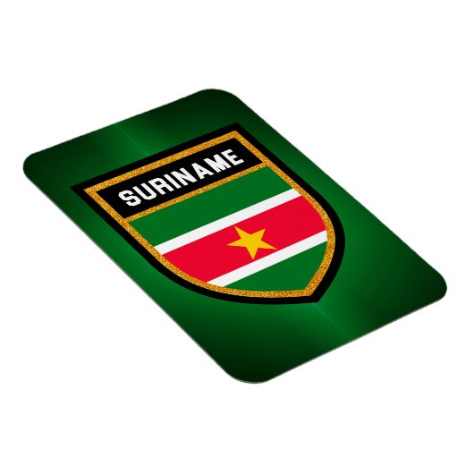 Suriname-Flag Magnet (Rechte Seite)