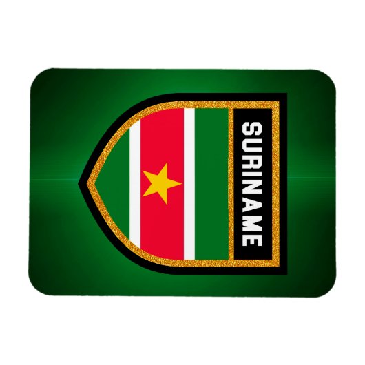Suriname-Flag Magnet (Horizontal)