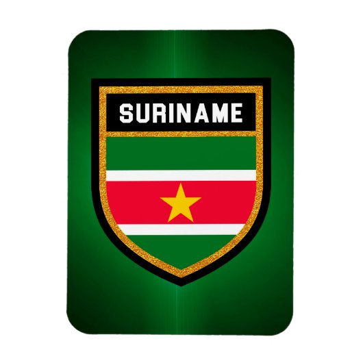 Suriname-Flag Magnet (Vertikal)