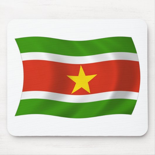 Suriname Flag Mousepad (Vorne)