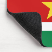 Suriname Flag Mousepad (Ecke)