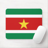 Suriname Flag Mousepad (Mit Mouse)