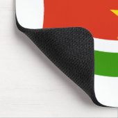 Suriname Flag Mousepad (Ecke)