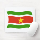 Suriname Flag Mousepad (Mit Mouse)