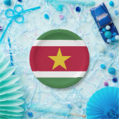 Suriname-Flag Pappteller (Party)