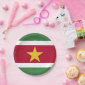 Suriname-Flag Pappteller (Party)