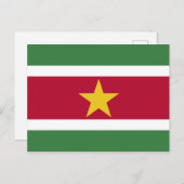 Suriname Flag Postkarte (Vorne/Hinten)