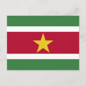 Suriname Flag Postkarte (Vorderseite)