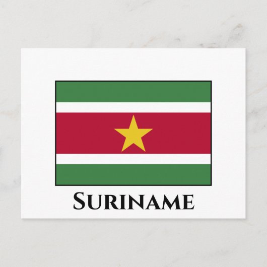 Suriname-Flag Postkarte (Vorderseite)