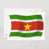 Suriname Flag Postkarte (Vorne/Hinten)
