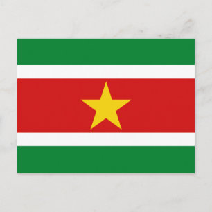 Suriname Flag Postkarte