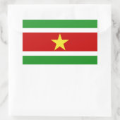 Suriname-Flag | Rechteckiger Aufkleber (Tasche)