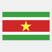 Suriname-Flag | Rechteckiger Aufkleber (Vorderseite)