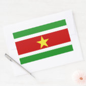 Suriname-Flag | Rechteckiger Aufkleber (Umschlag)