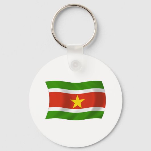 Suriname Flag Schlüsselanhänger (Vorderseite)