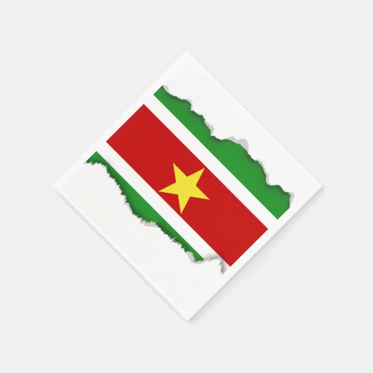 Suriname-Flag | Serviette (Ecke)