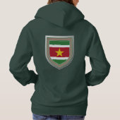 Suriname Flag Shield Hoodie (Rückseite)