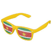 Suriname-Flag Sonnenbrille (Schrägansicht)