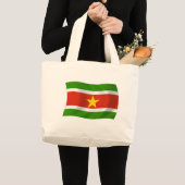 Suriname Flag Totbeutel Jumbo Stoffbeutel (Vorderseite (Produkt))