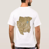 Suriname Flag und Map-T - Shirt (Rückseite)