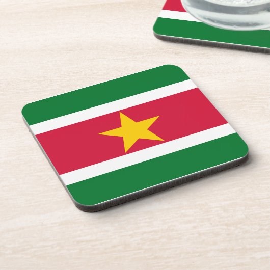 Suriname-Flag Untersetzer (Linke Seite)