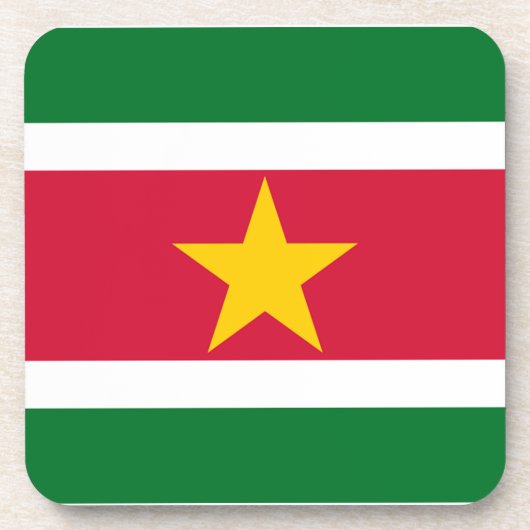 Suriname-Flag Untersetzer (Vorderseite)