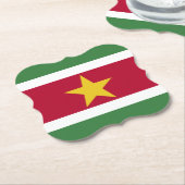Suriname-Flag Untersetzer (angewinkelt)