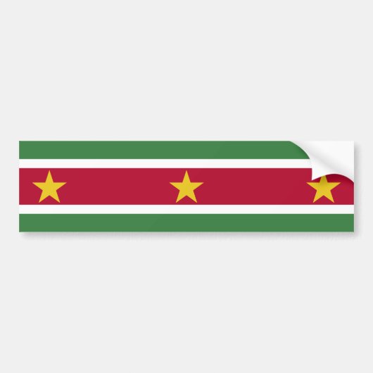 Suriname-Flagge Autoaufkleber (Vorne)