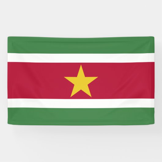 Suriname-Flagge Banner (Horizontal)