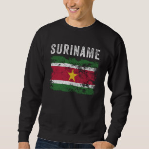 Suriname-Flagge beängstigend Surinamese-Flagge Sweatshirt