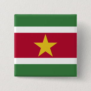 Suriname-Flagge Button