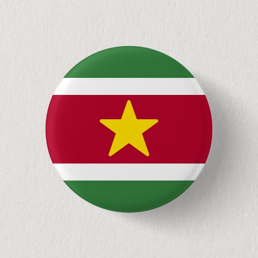 Suriname-Flagge Button (Vorderseite)