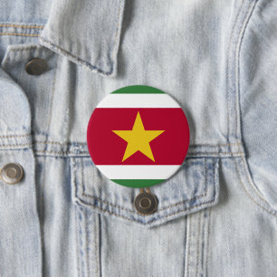 Suriname-Flagge Button