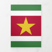 Suriname-Flagge Dreifach Gefaltete Karte (Cover)