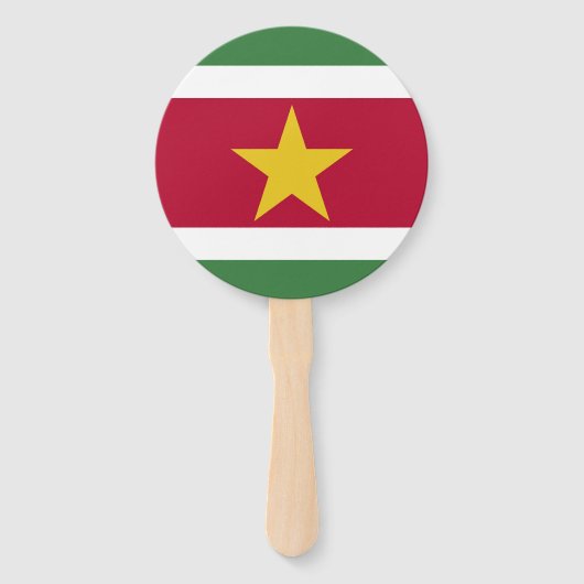 Suriname-Flagge Fächer (Rückseite)