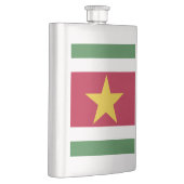Suriname-Flagge Flachmann (Rechts)