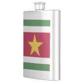 Suriname-Flagge Flachmann (Links)