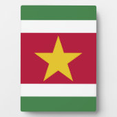 Suriname-Flagge Fotoplatte (Vorderseite)