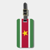 Suriname-Flagge Gepäckanhänger (Vorderseite vertikal)
