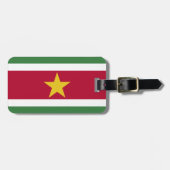 Suriname-Flagge Gepäckanhänger (Vorderseite horizontal)