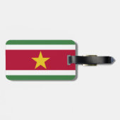 Suriname-Flagge Gepäckanhänger (Rückseite horizontal)