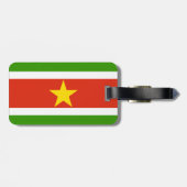 Suriname-Flagge Gepäckanhänger (Rückseite horizontal)