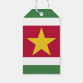 Suriname-Flagge Geschenkanhänger (Rückseite)