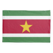 Suriname-Flagge Kissenbezug (Rückseite)