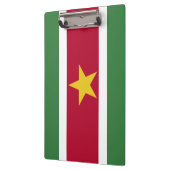 Suriname-Flagge Klemmbrett (Links)