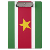 Suriname-Flagge Klemmbrett (Vorderseite)