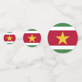 Suriname-Flagge Konfetti (Vorderseiten)