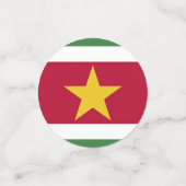 Suriname-Flagge Konfetti (Klein Vorderseite)