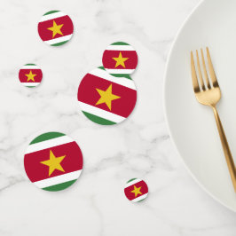 Suriname-Flagge Konfetti